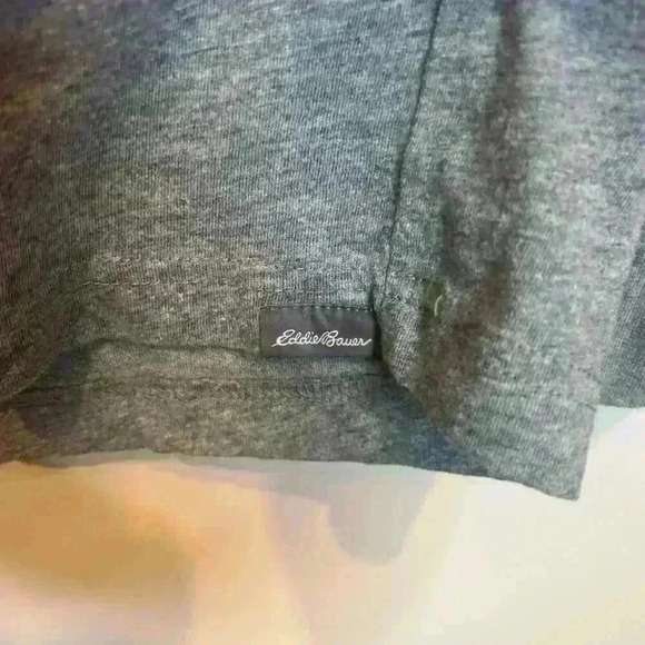 Eddie Bauer Sz L Men's Gray Long Sleeve Shirt - Picture 4 of 4